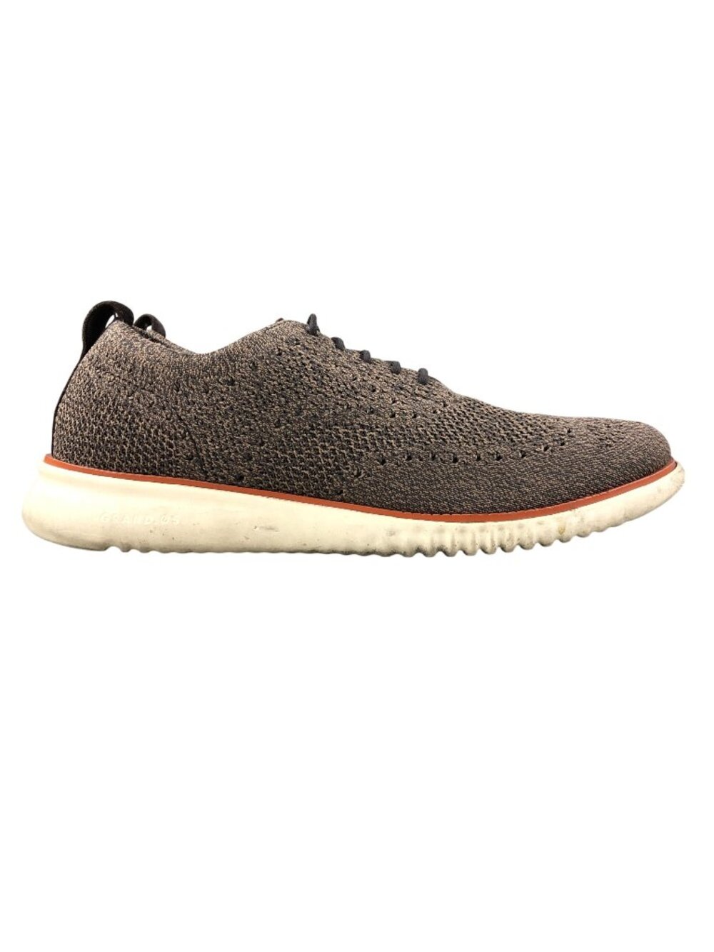 Cole Haan Men's Size 8.5M 2.Zerogrand Brown Stchlte Low Top Knit Sneakers Shoes